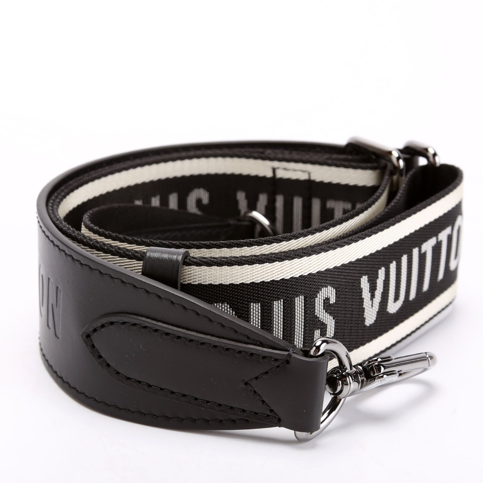 Jacquard Sporty Bando Strap Black/White