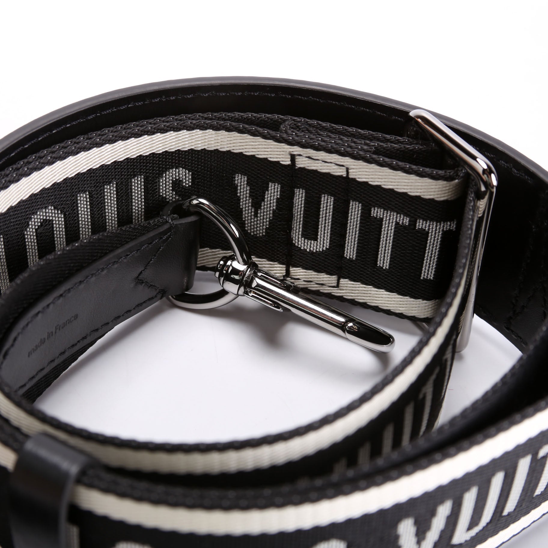 Jacquard Sporty Bando Strap Black/White