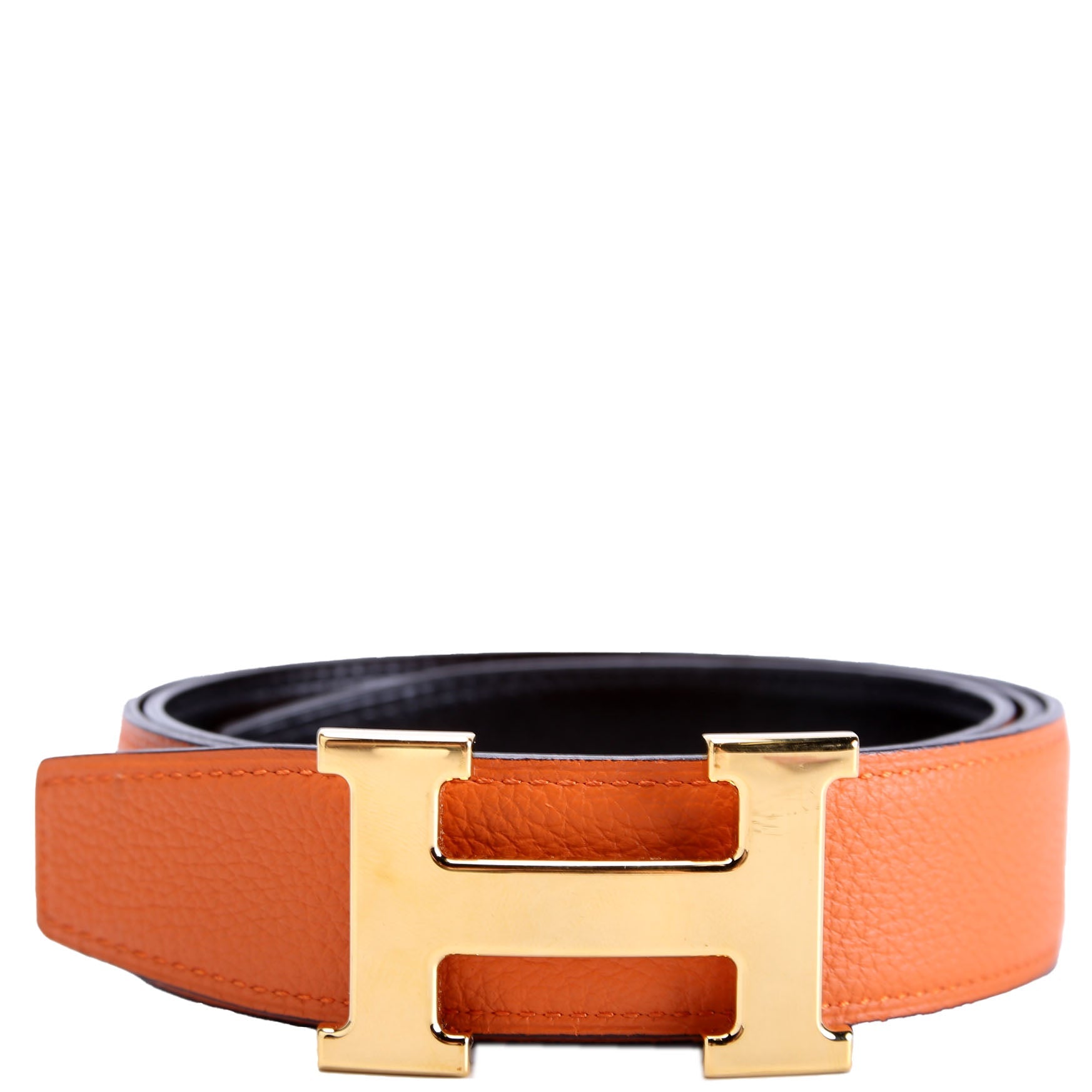 Constance H Reversible Belt Size 85 Orange/Black