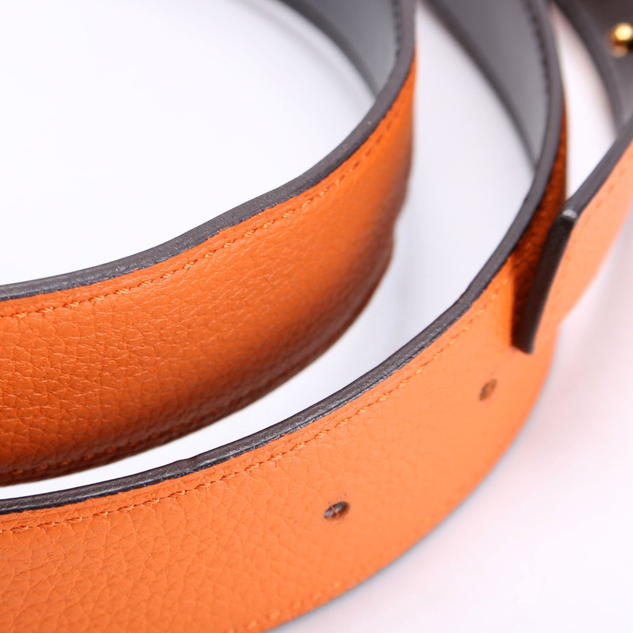 Constance H Reversible Belt Size 85 Orange/Black