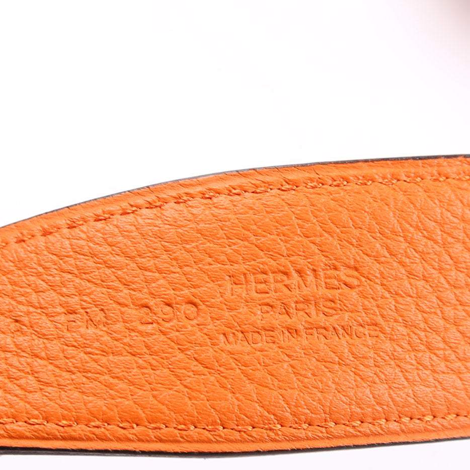 Constance H Reversible Belt Size 85 Orange/Black