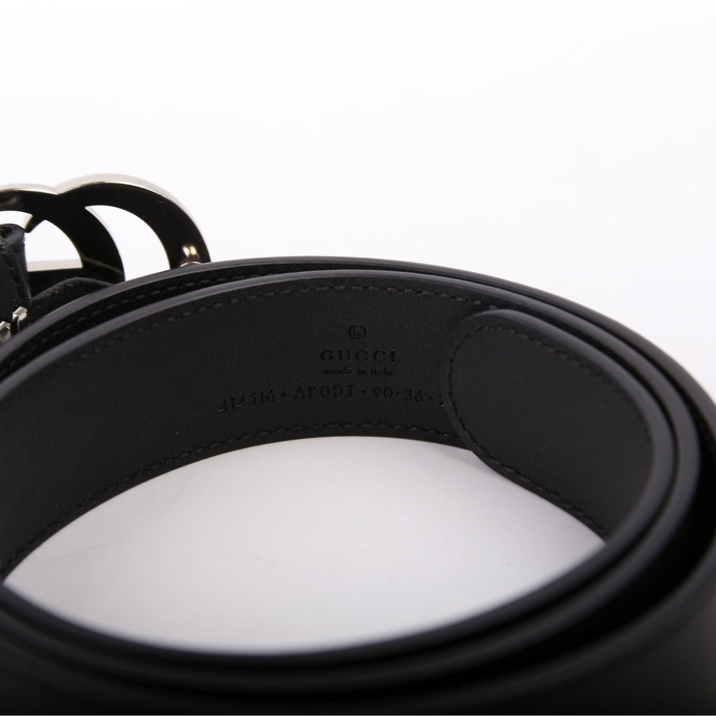 414516 GG Marmont Belt Size 90/36 Black