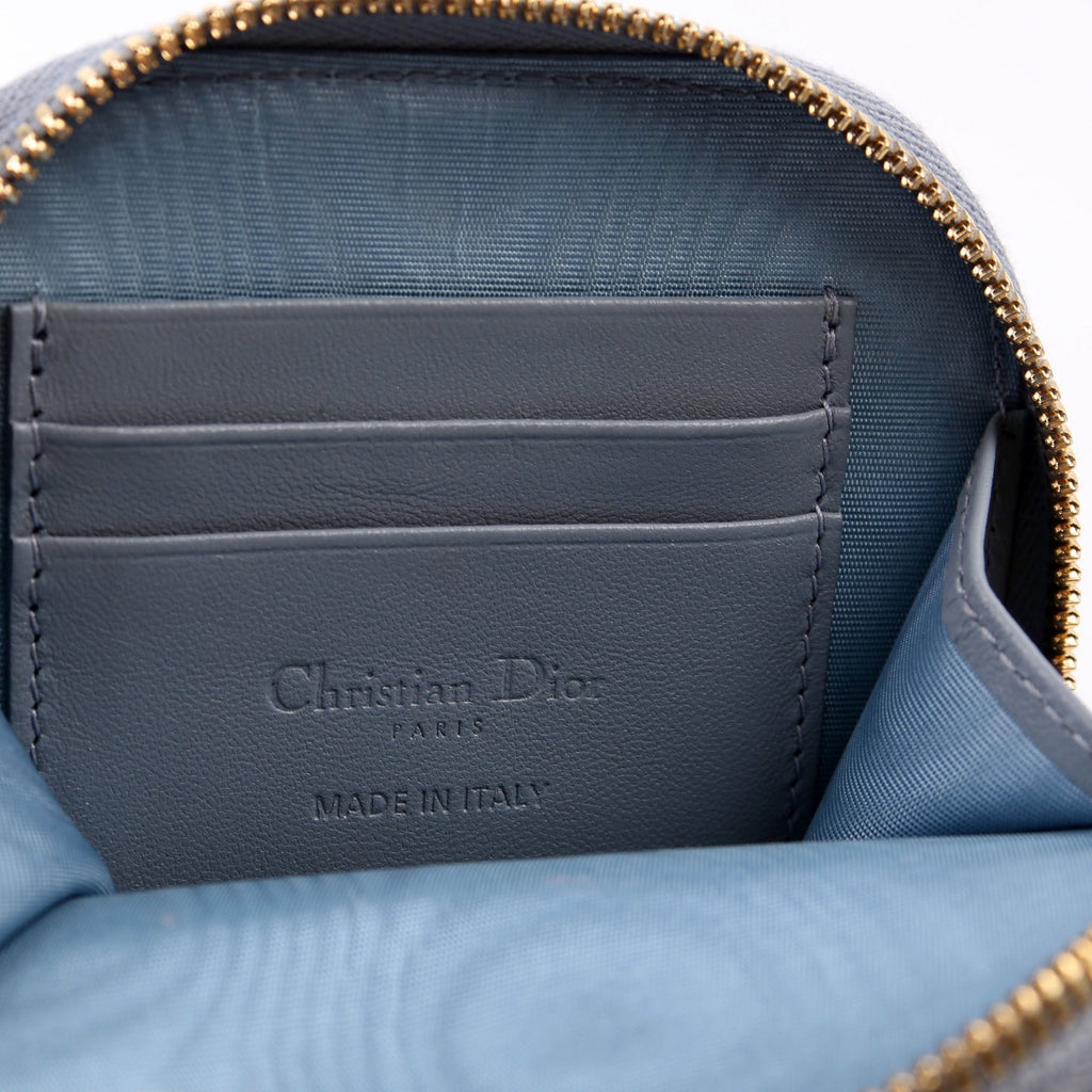 Dior Lady Dior Call'In Dior Phone Holder Dioramour Lambskin Cannage Blue