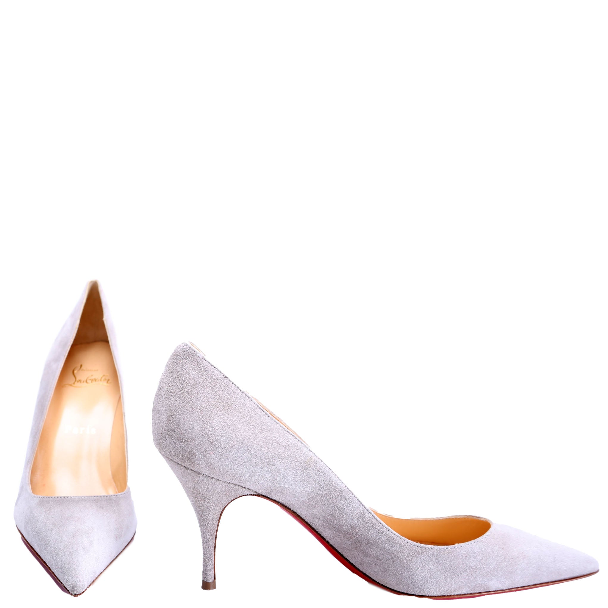 Clare 80MM Suede Size 36 Gray