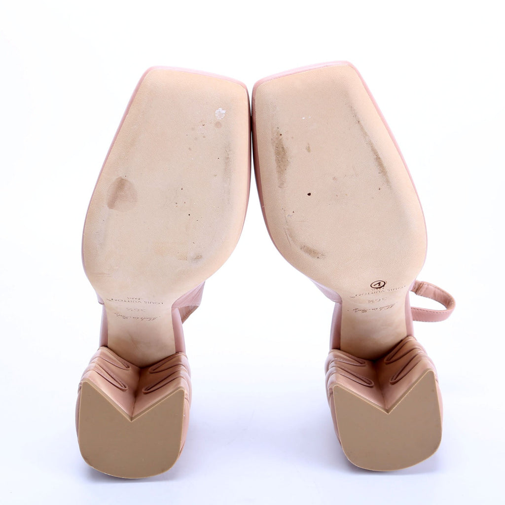Shake Slingback Heels Size 36.5 Nude