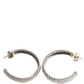Flat Cable 7MM Hoop Earrings 925/750