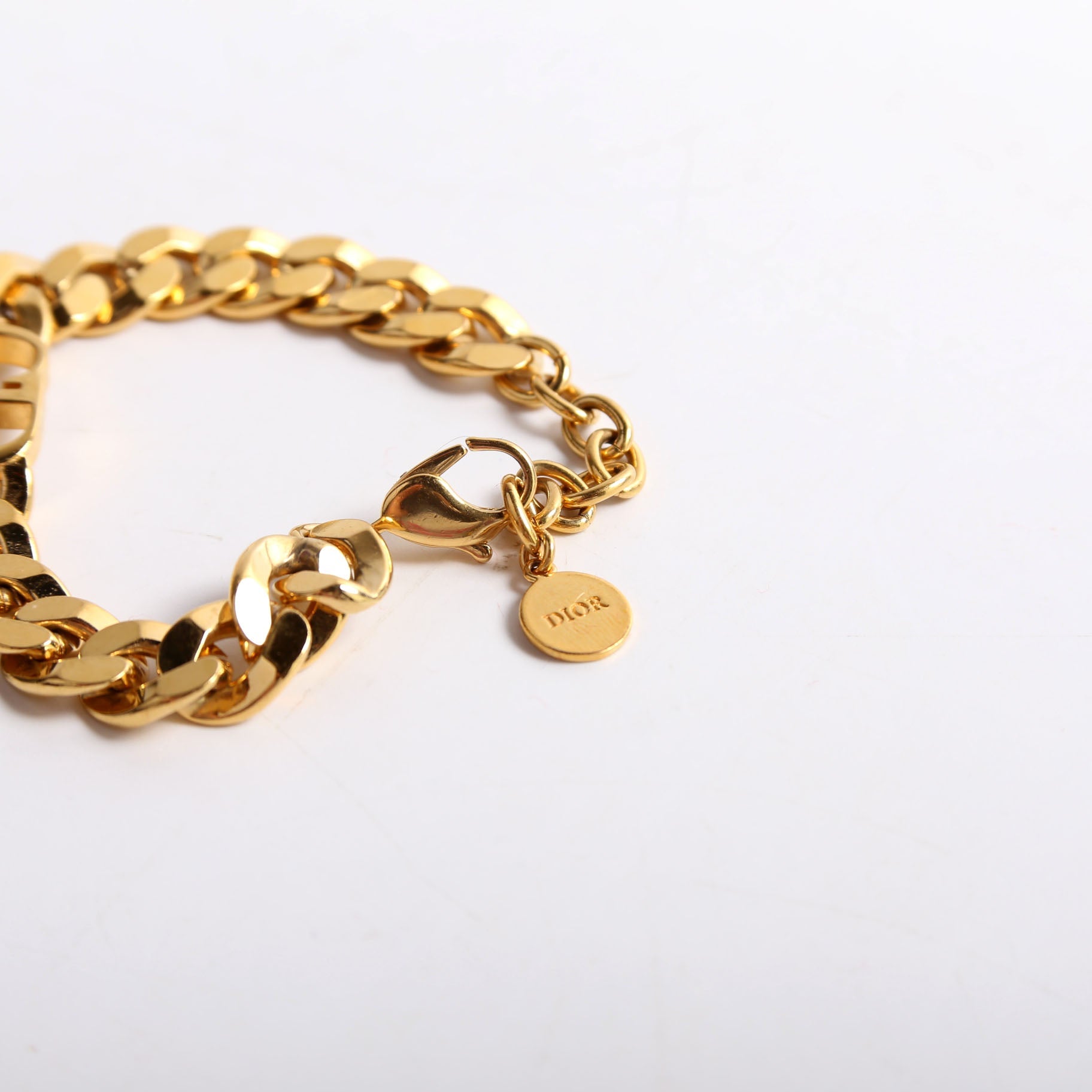 CD Logo Danseuse Etoile Link Bracelet Gold
