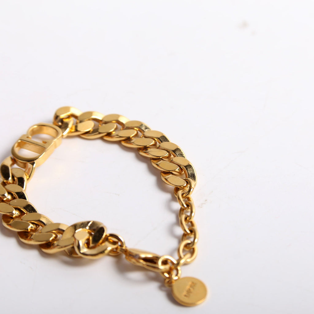 CD Logo Danseuse Etoile Link Bracelet Gold