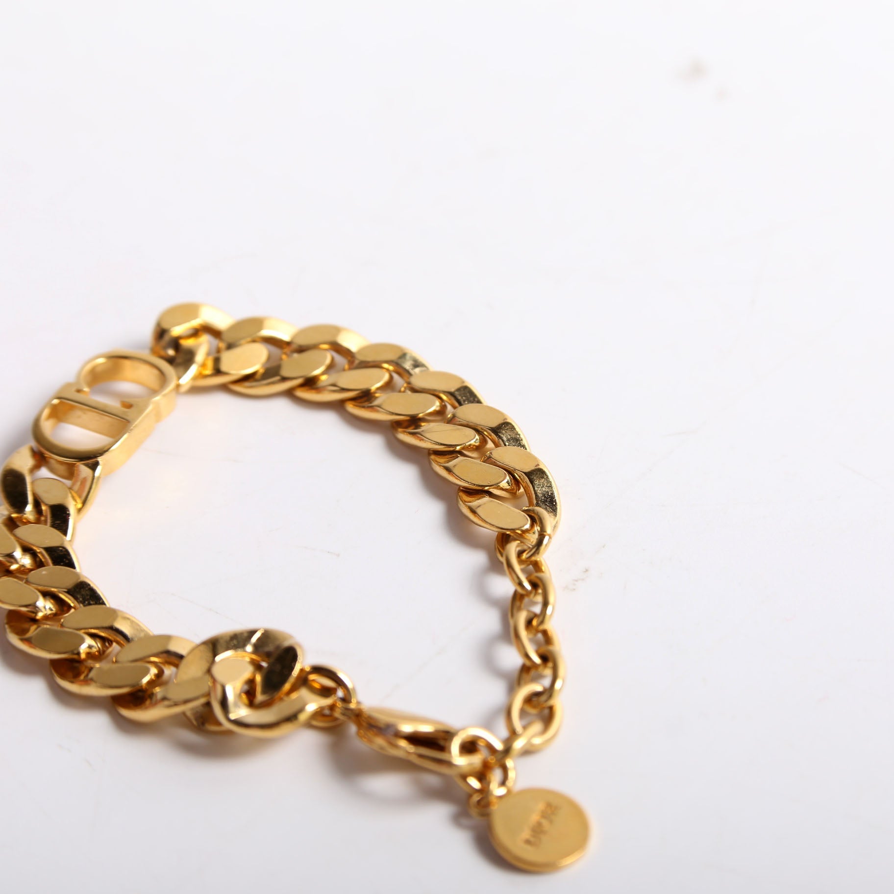CD Logo Danseuse Etoile Link Bracelet Gold