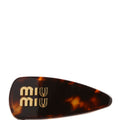 Logo Hair Clip Tortoise