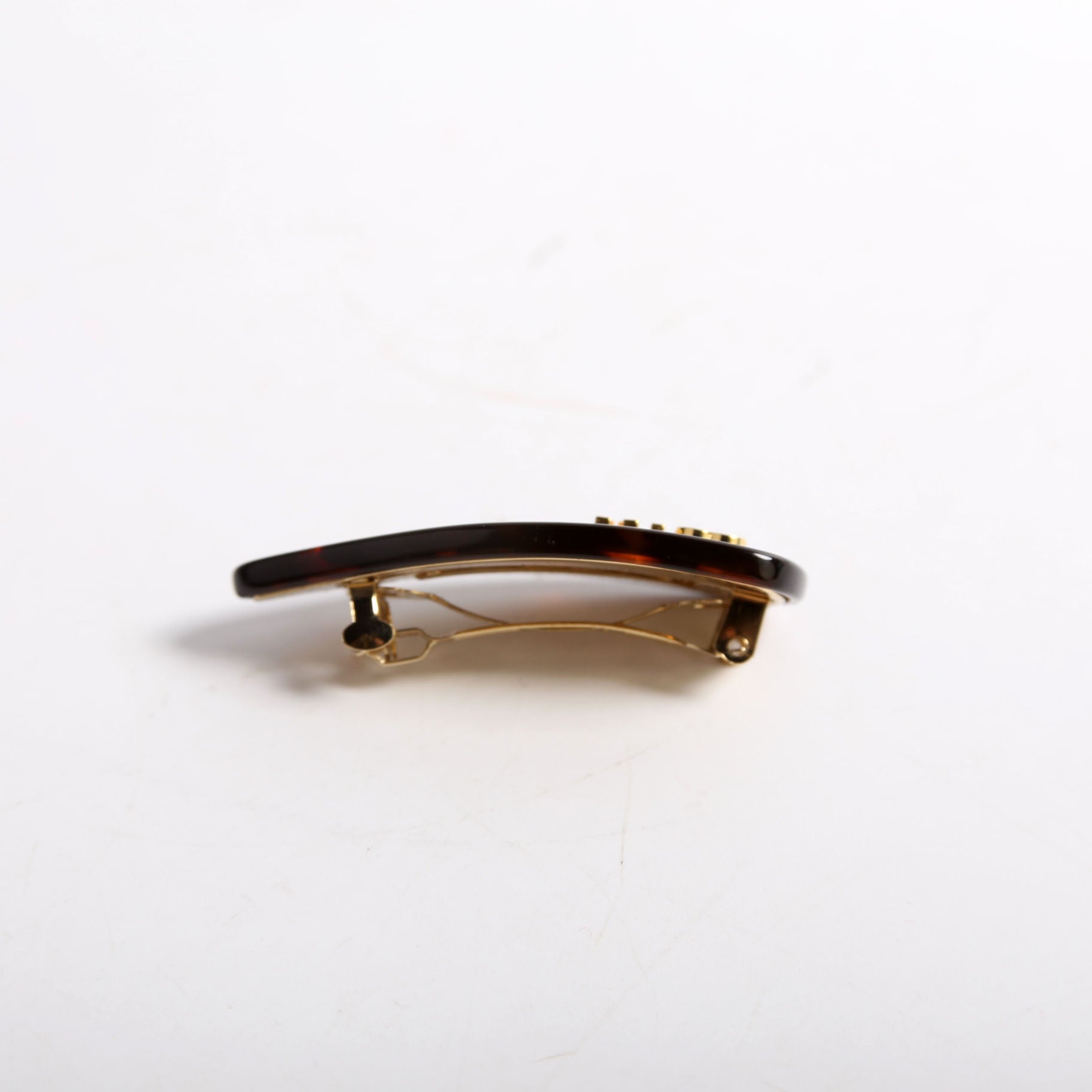 Logo Hair Clip Tortoise