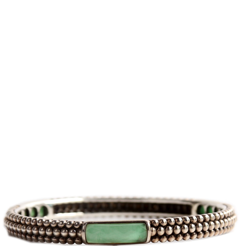 Double Maya Bangle Charoite/925