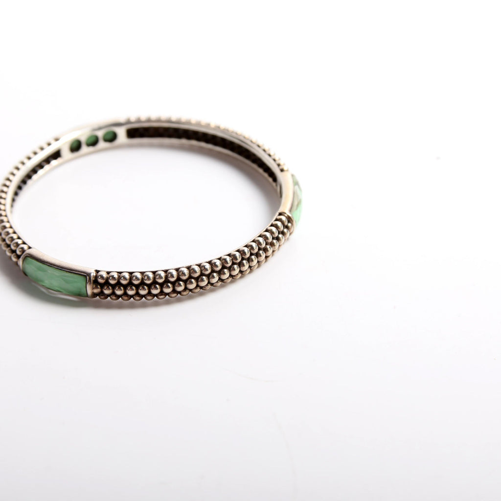 Double Maya Bangle Charoite/925