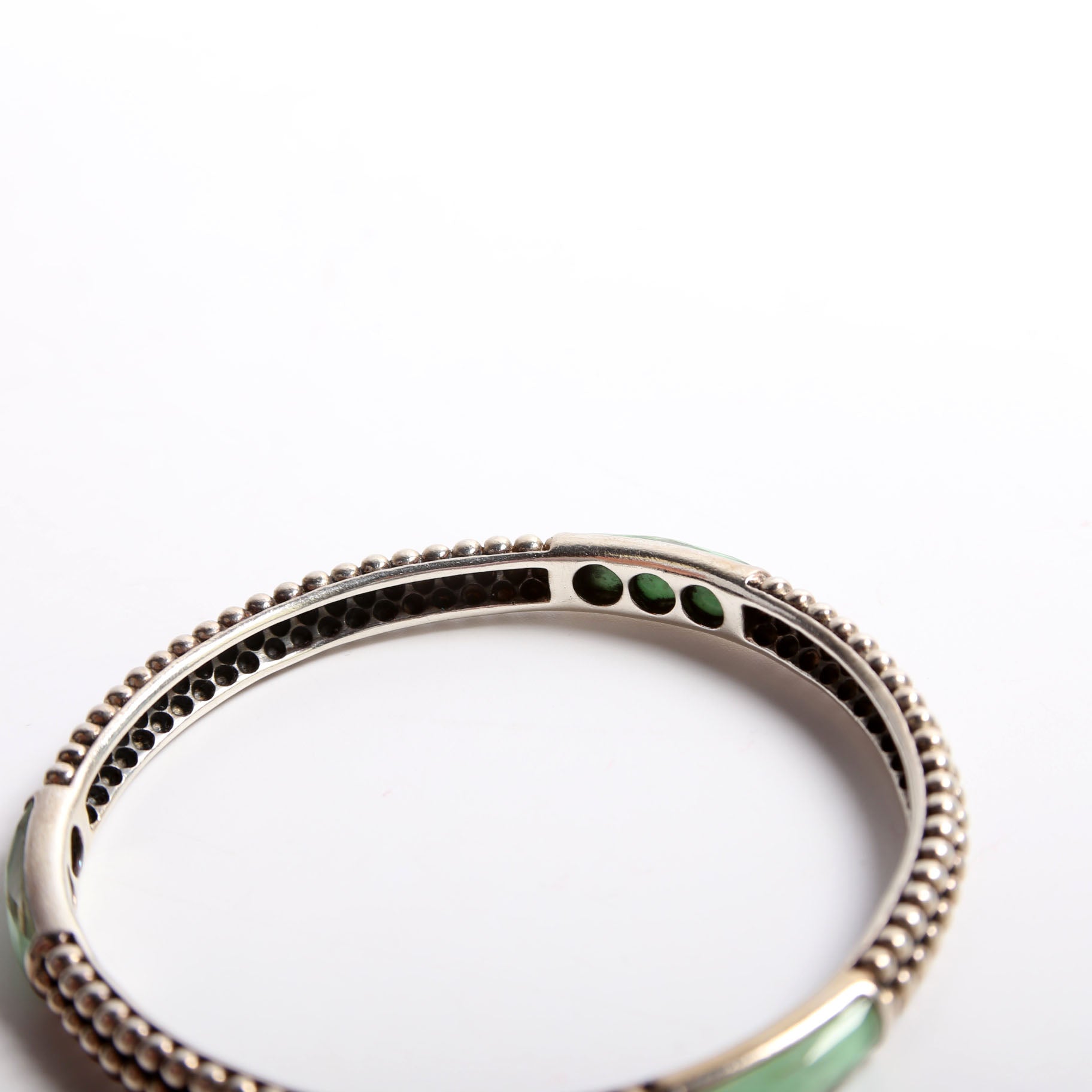 Double Maya Bangle Charoite/925