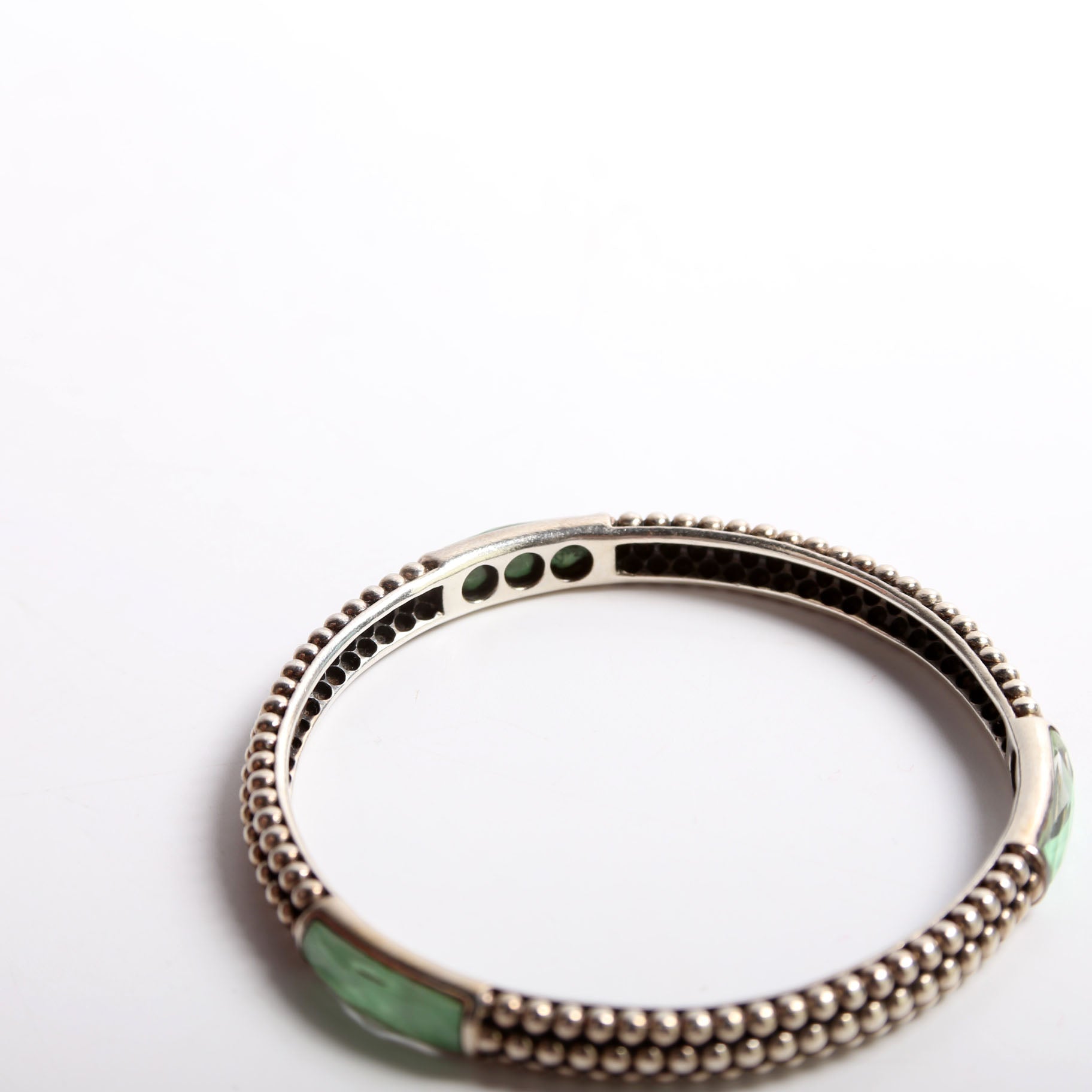 Double Maya Bangle Charoite/925