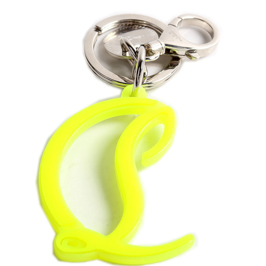 CL Logo Key Ring Silver/Yellow