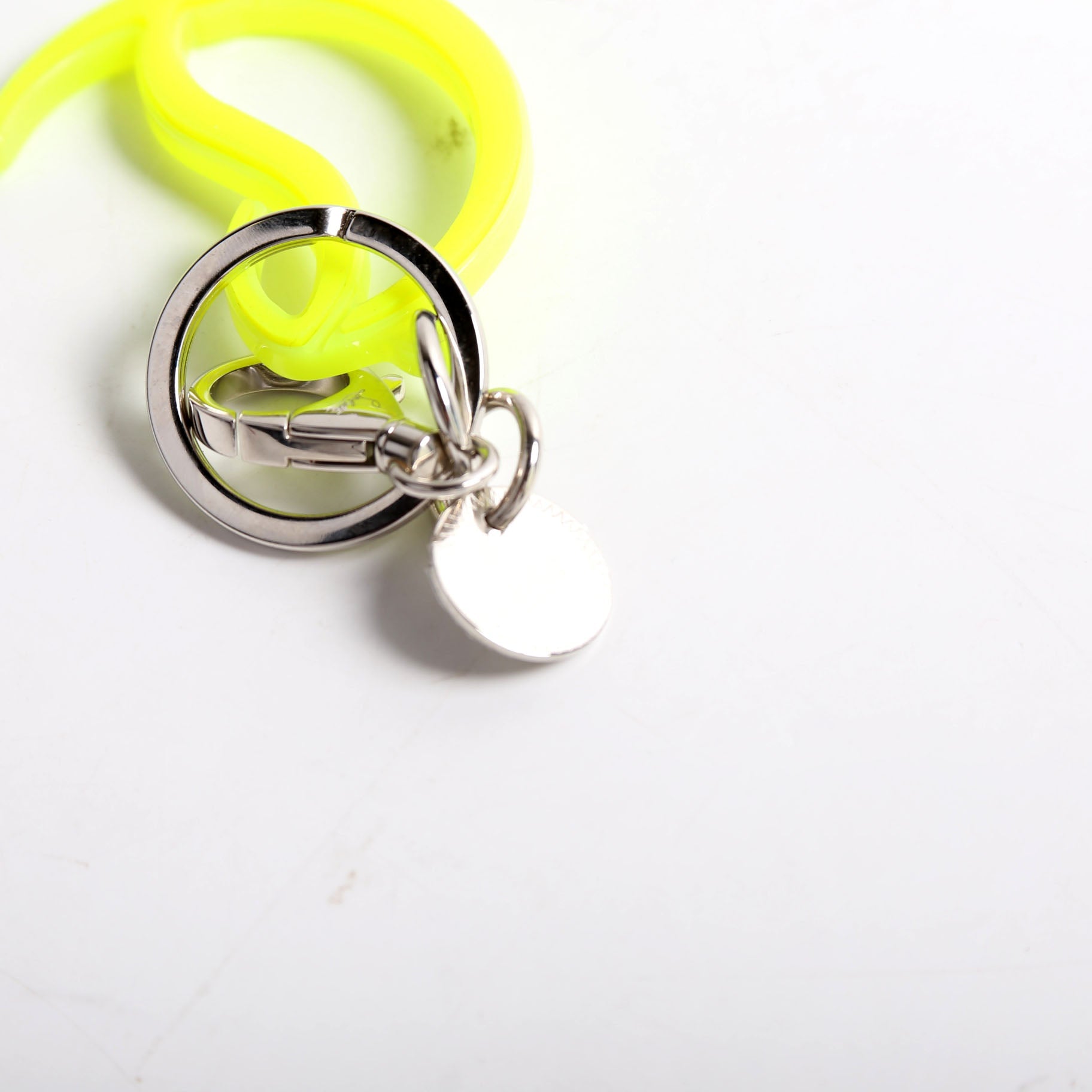 CL Logo Key Ring Silver/Yellow
