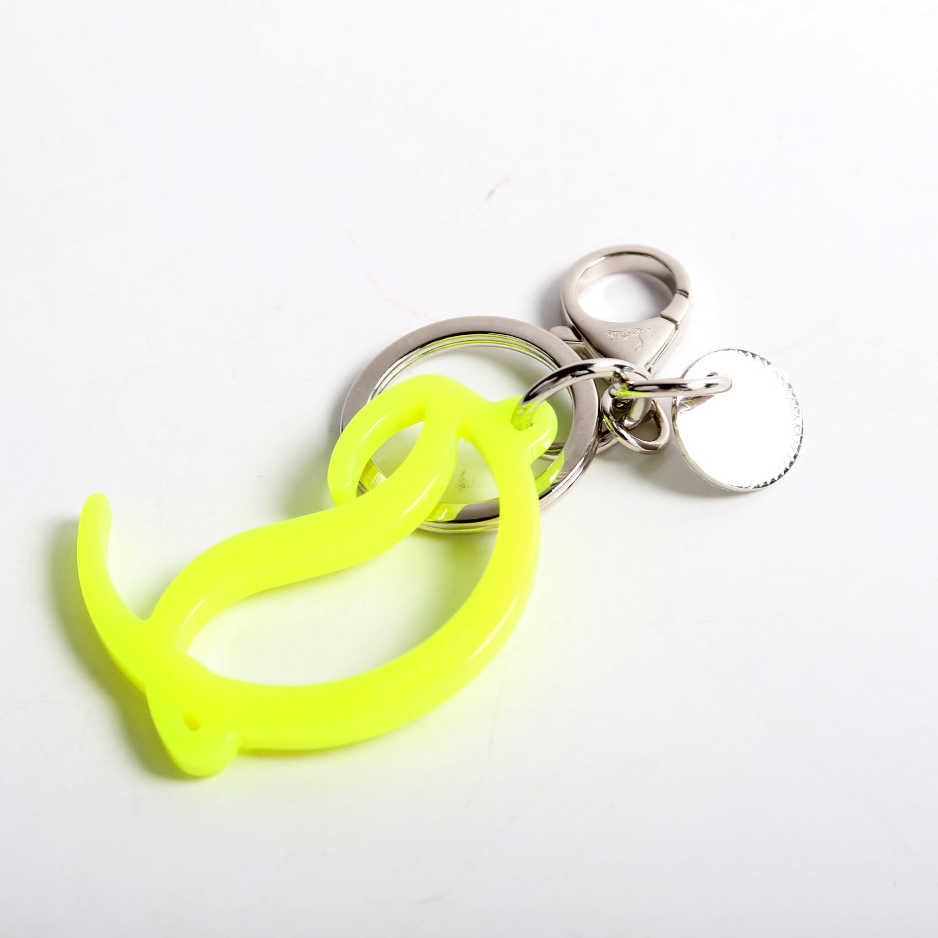 CL Logo Key Ring Silver/Yellow