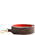 Strap: Bandouliere Monogram/Leather Red/Brown