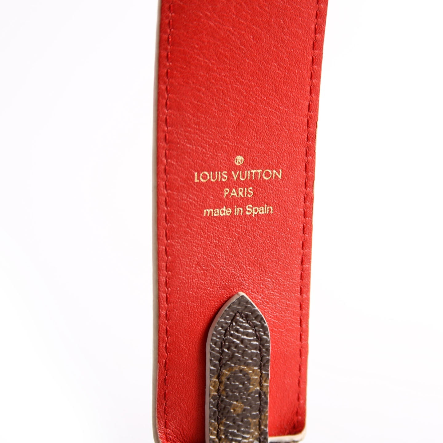 Strap: Bandouliere Monogram/Leather Red/Brown