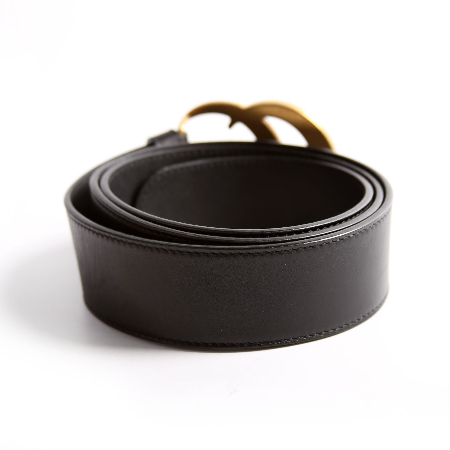 400593 Marmont GG Leather Size 90/36 Black/Gold