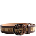 114874 GG Canvas Size 85/34 Brown/Beige/Silver