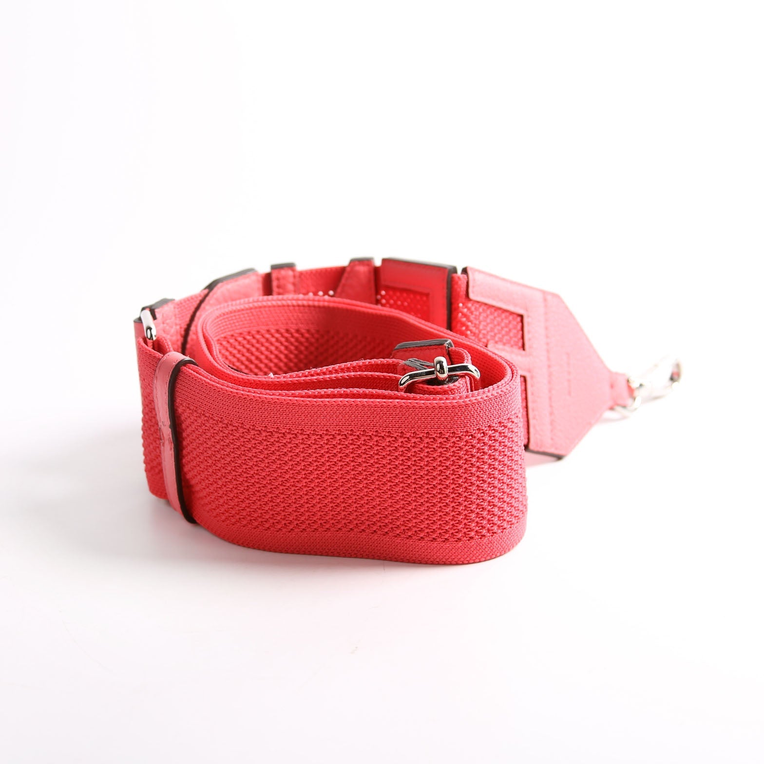 Fendi King Logo Ribbon Adj Pink/Silver