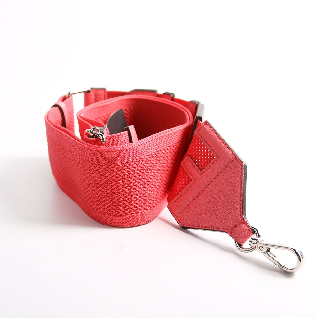Fendi King Logo Ribbon Adj Pink/Silver