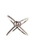 Running G Cross 18K White Gold/Diamond Size 6.5