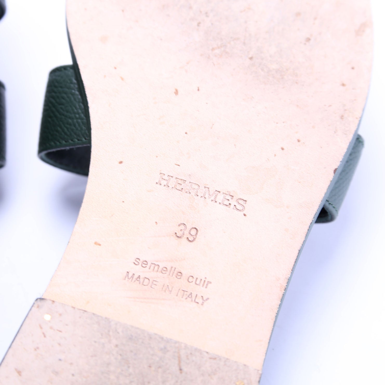 Oran Sandals Size 39 Green