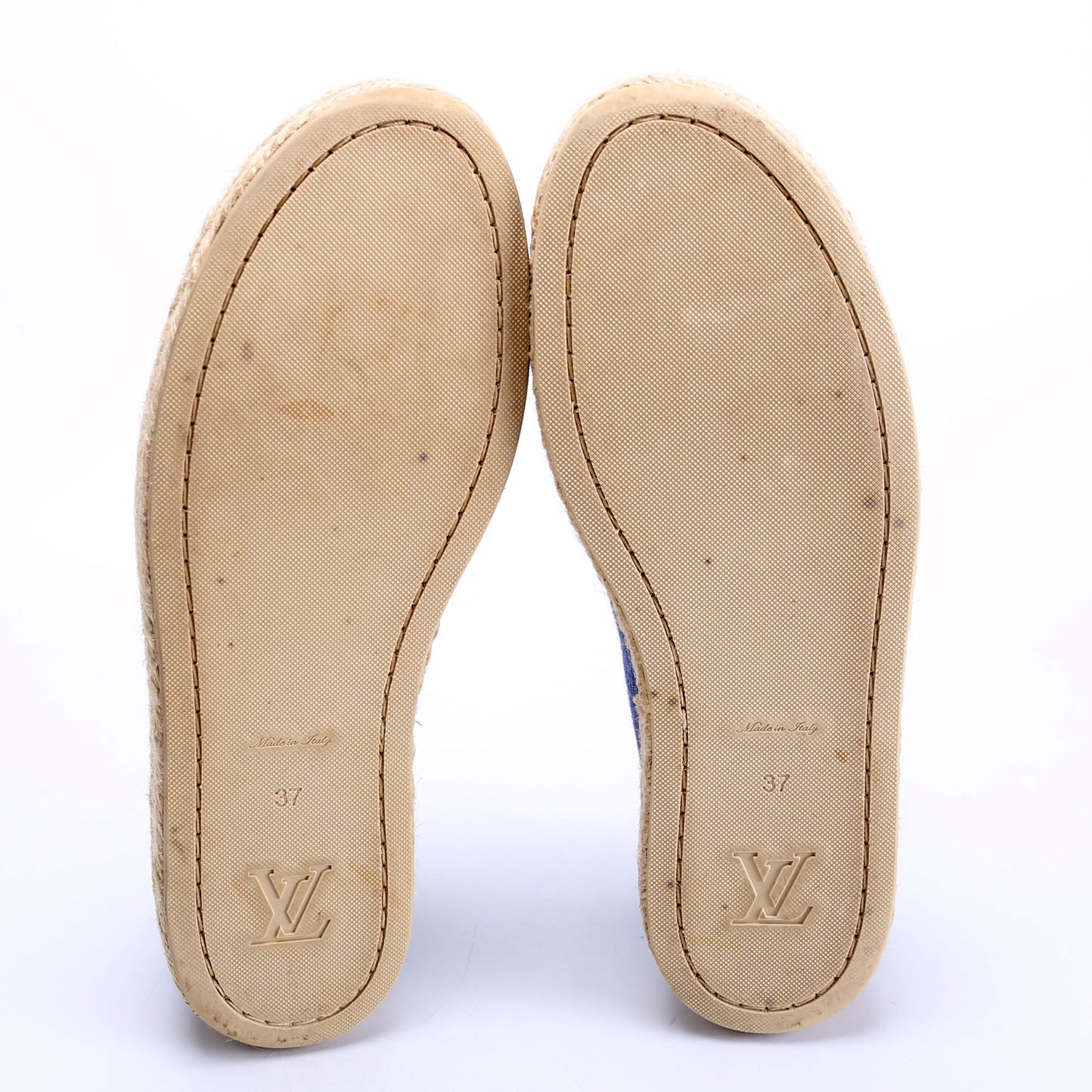 Blue Shore Denim Platform Espadrilles Size 37