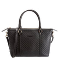 449656 Margaux Satchel Micro Guccissima Black