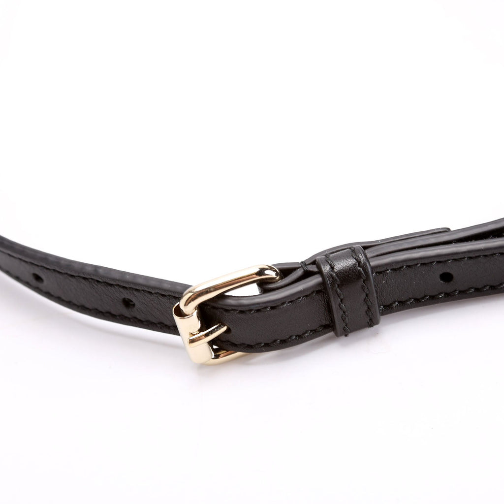 449656 Margaux Satchel Micro Guccissima Black