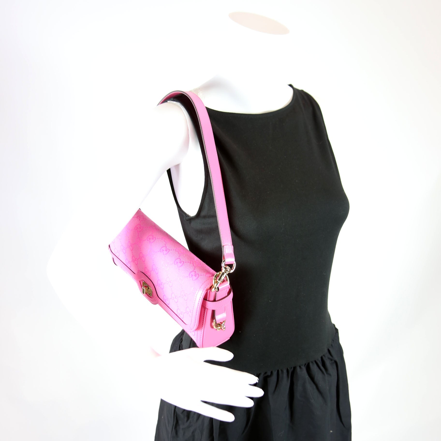 788061 GG Luce Shoulder Bag Small Pink