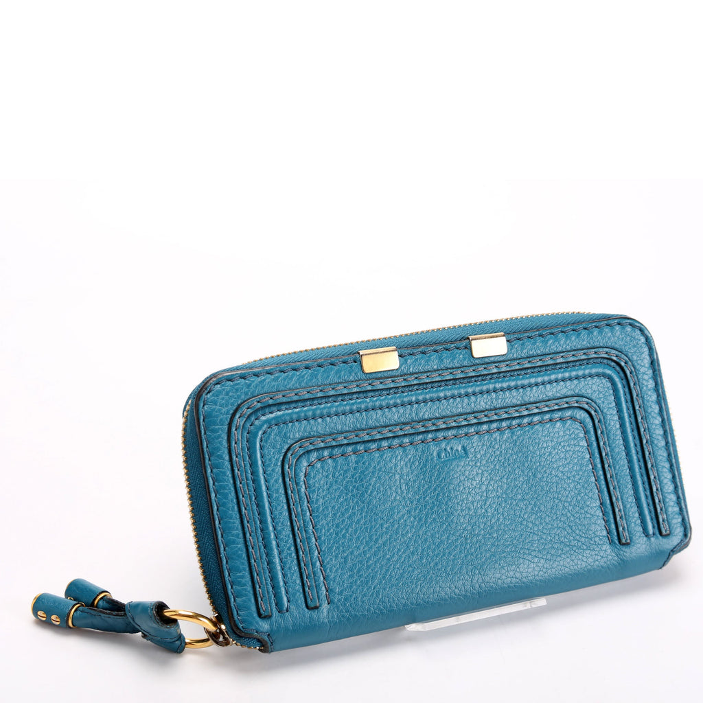 Marcie Long Zip Around Wallet Blue