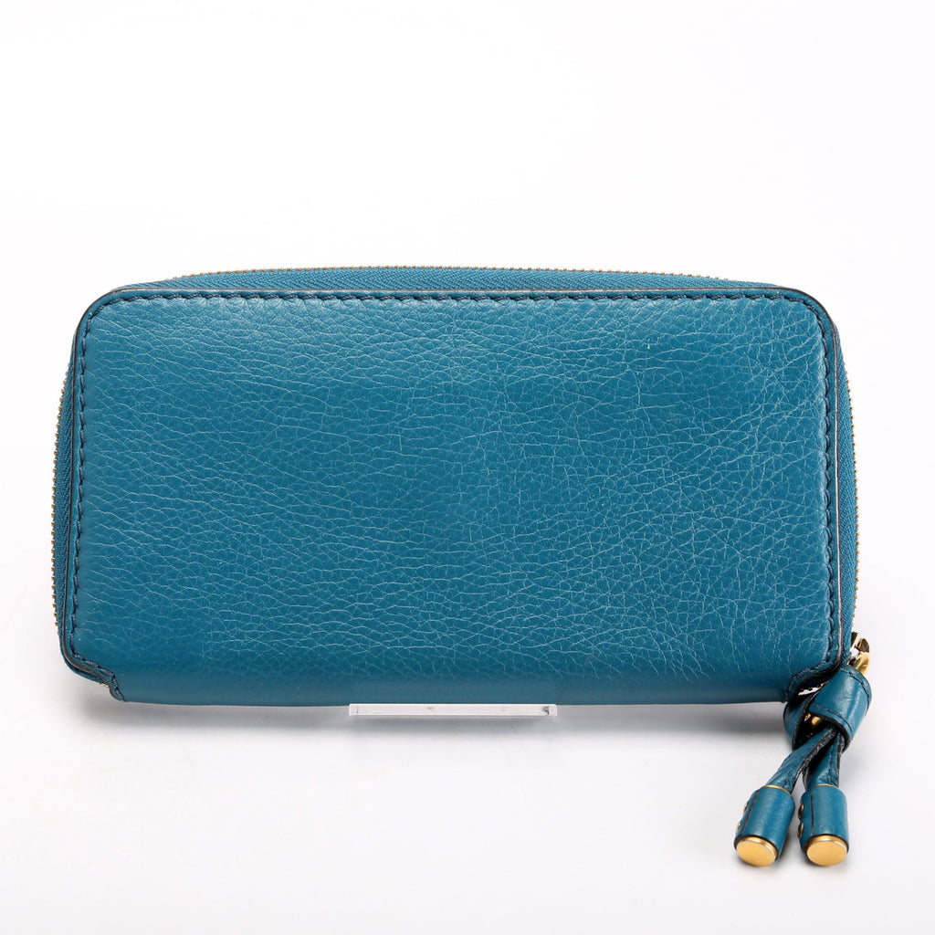Marcie Long Zip Around Wallet Blue
