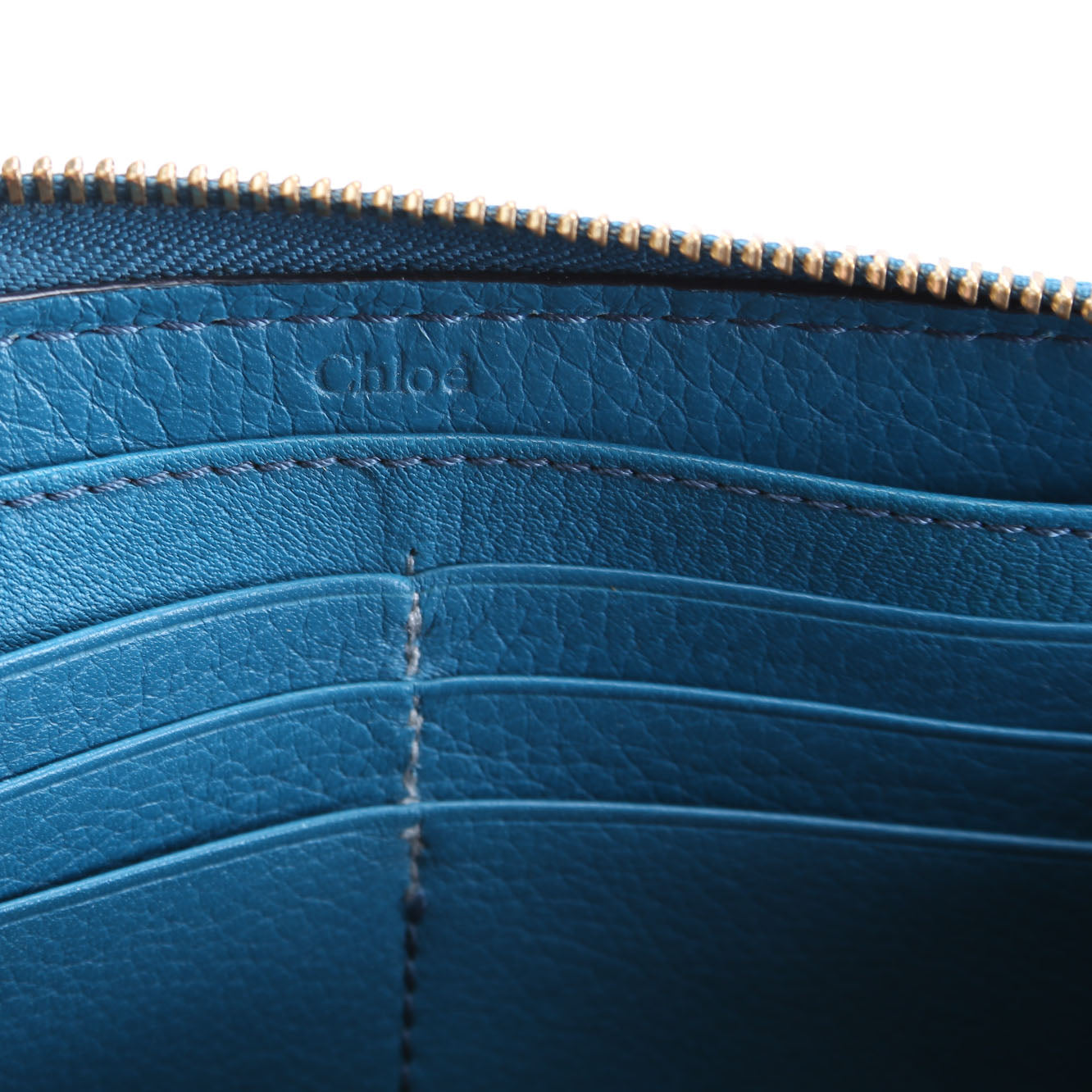 Marcie Long Zip Around Wallet Blue