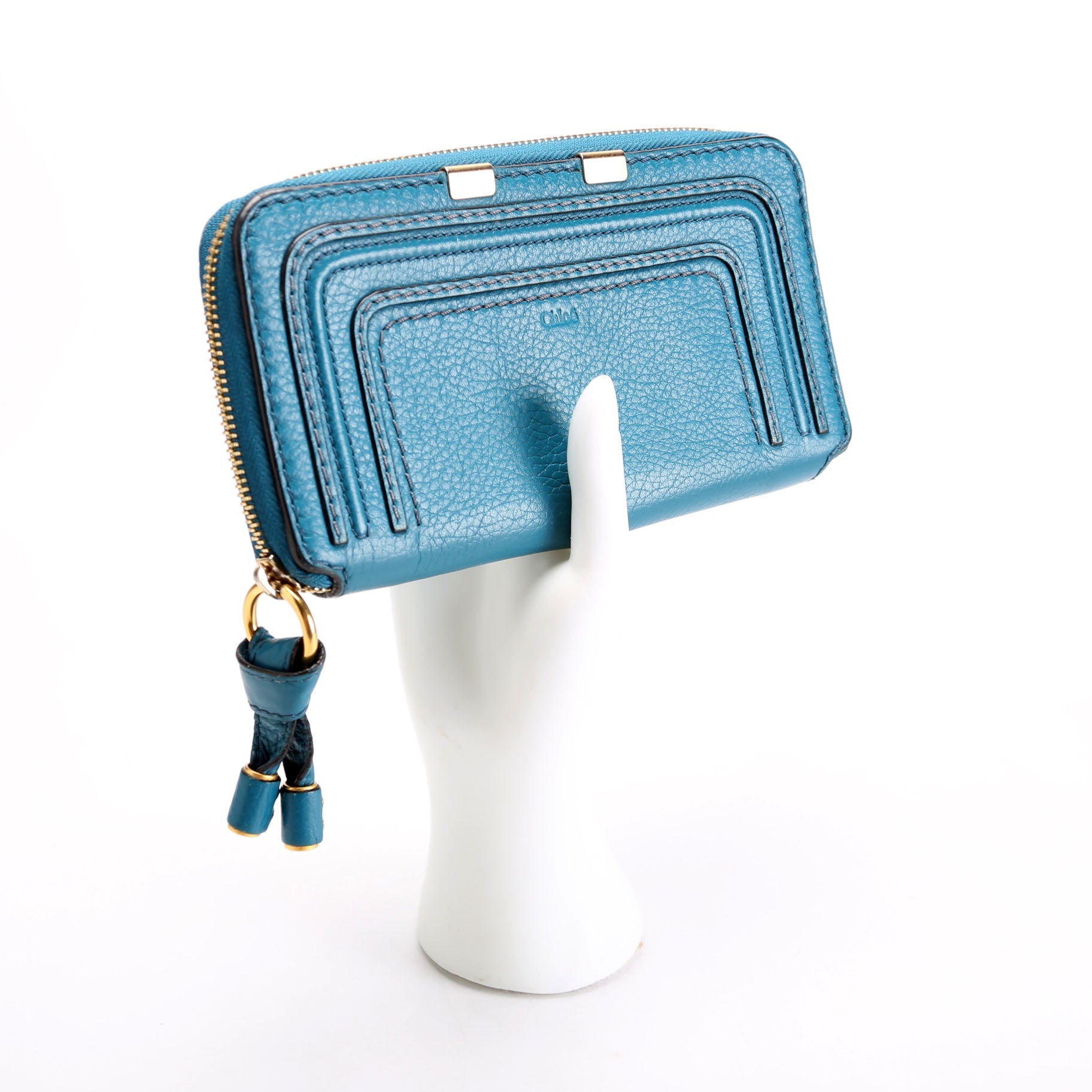 Marcie Long Zip Around Wallet Blue