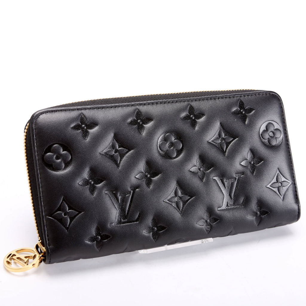 Coussin Zippy Wallet Lambskin Black
