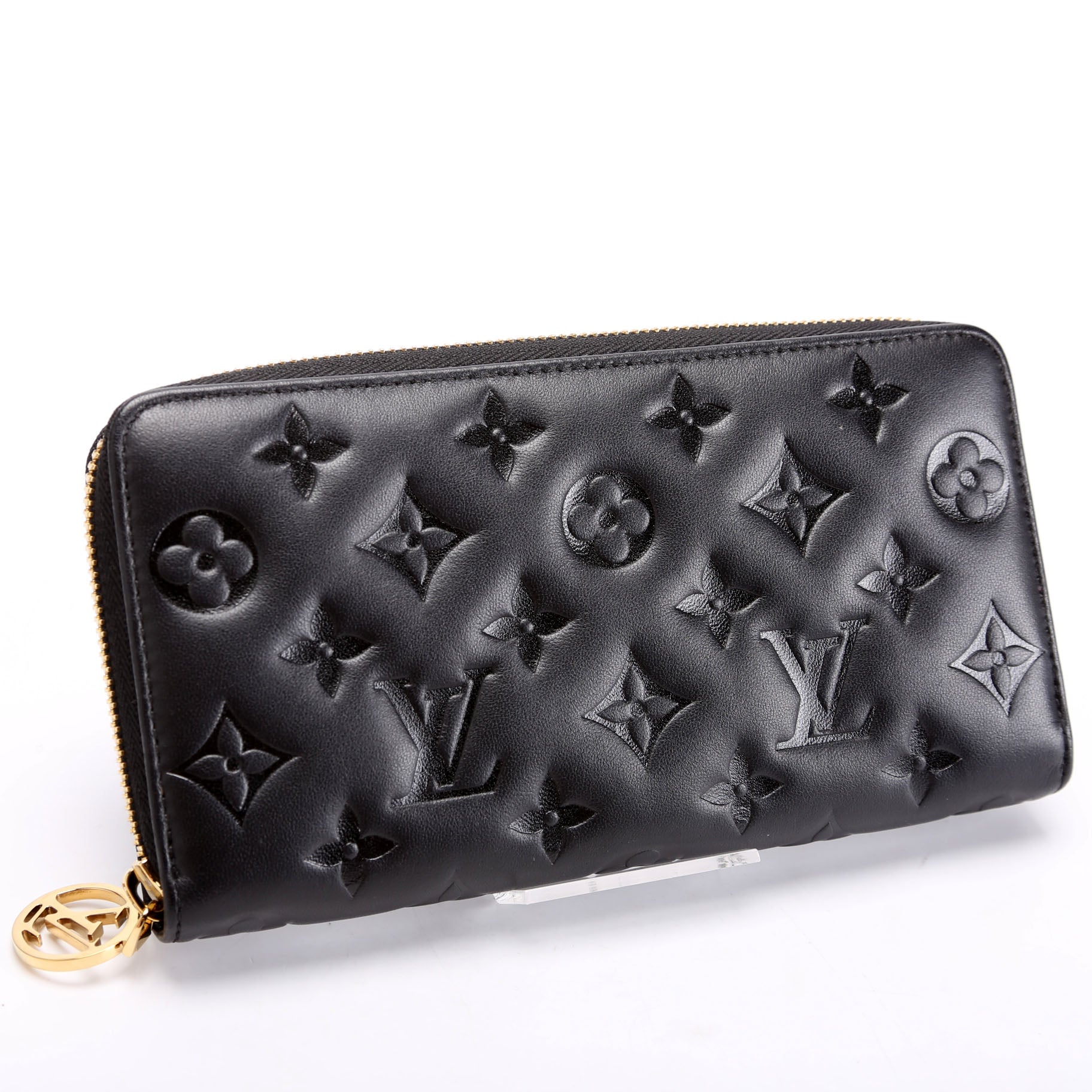 Coussin Zippy Wallet Lambskin Black