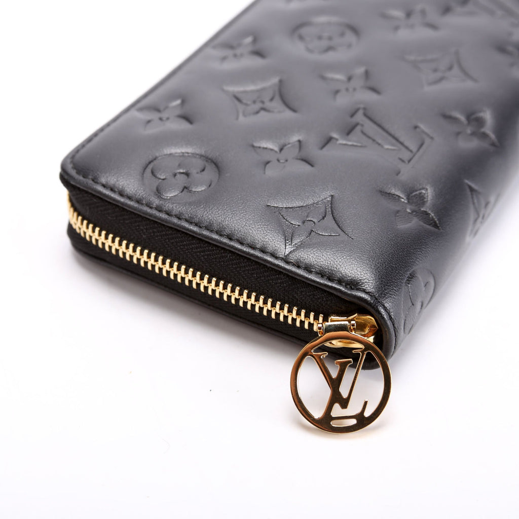 Coussin Zippy Wallet Lambskin Black