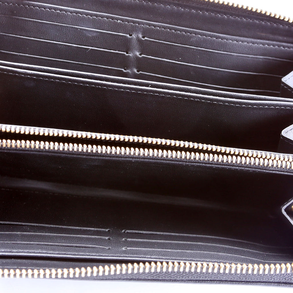 Coussin Zippy Wallet Lambskin Black
