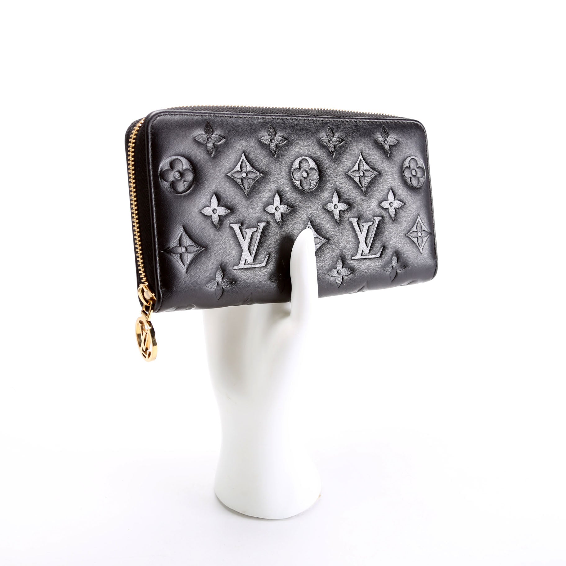 Coussin Zippy Wallet Lambskin Black