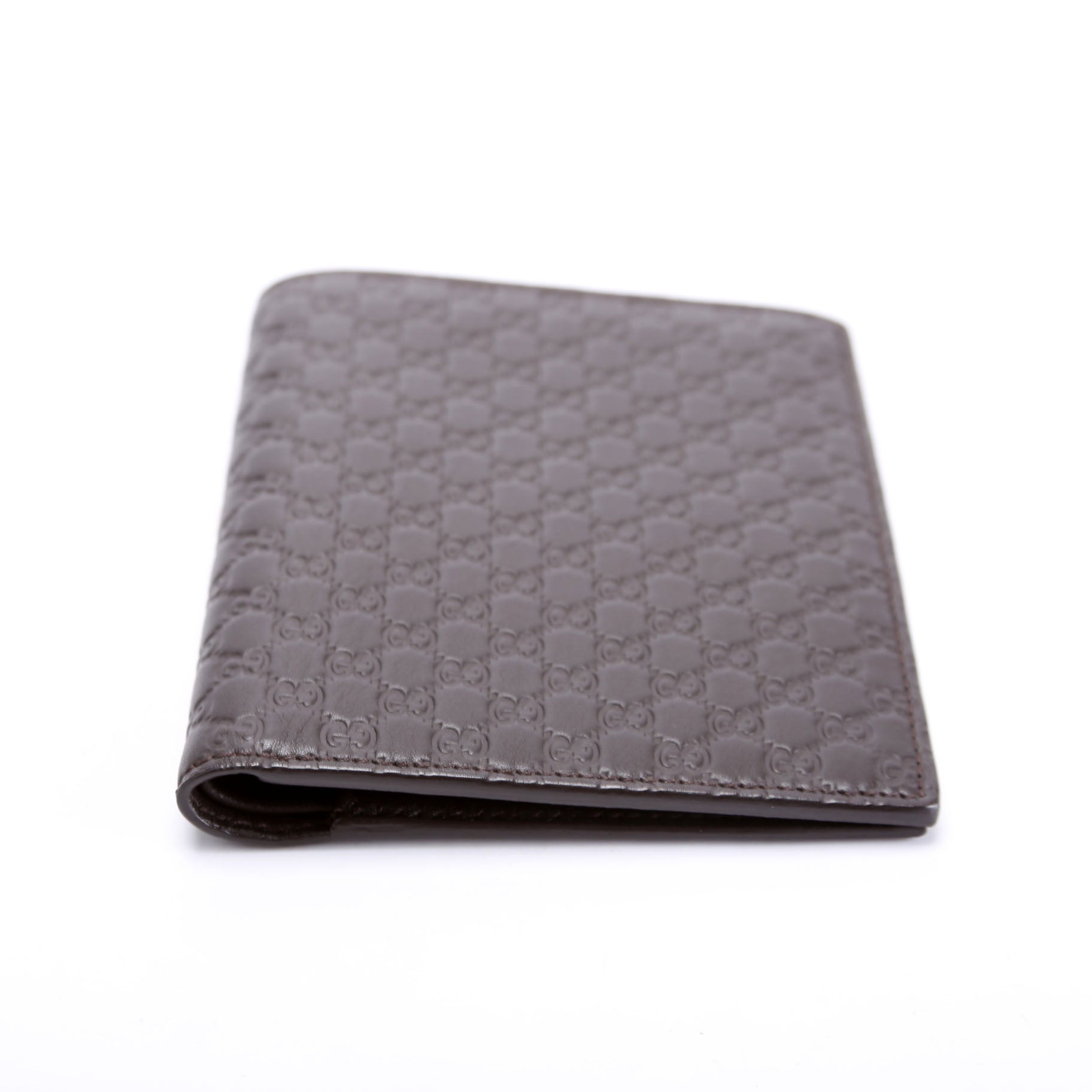 496948 Microguccissima Passport Holder Brown