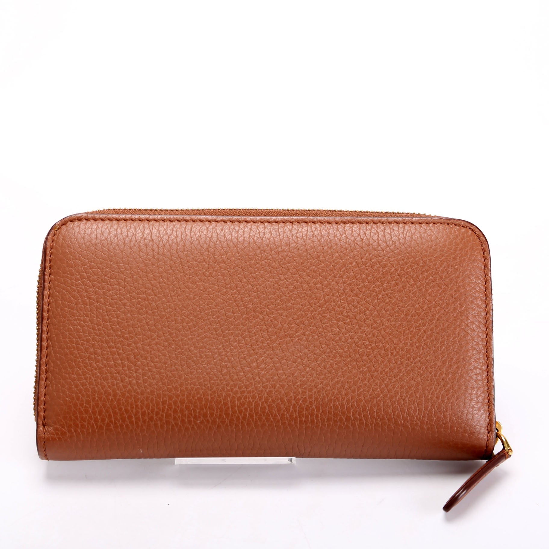 London Zip Around Wallet Grain Calfskin Brown