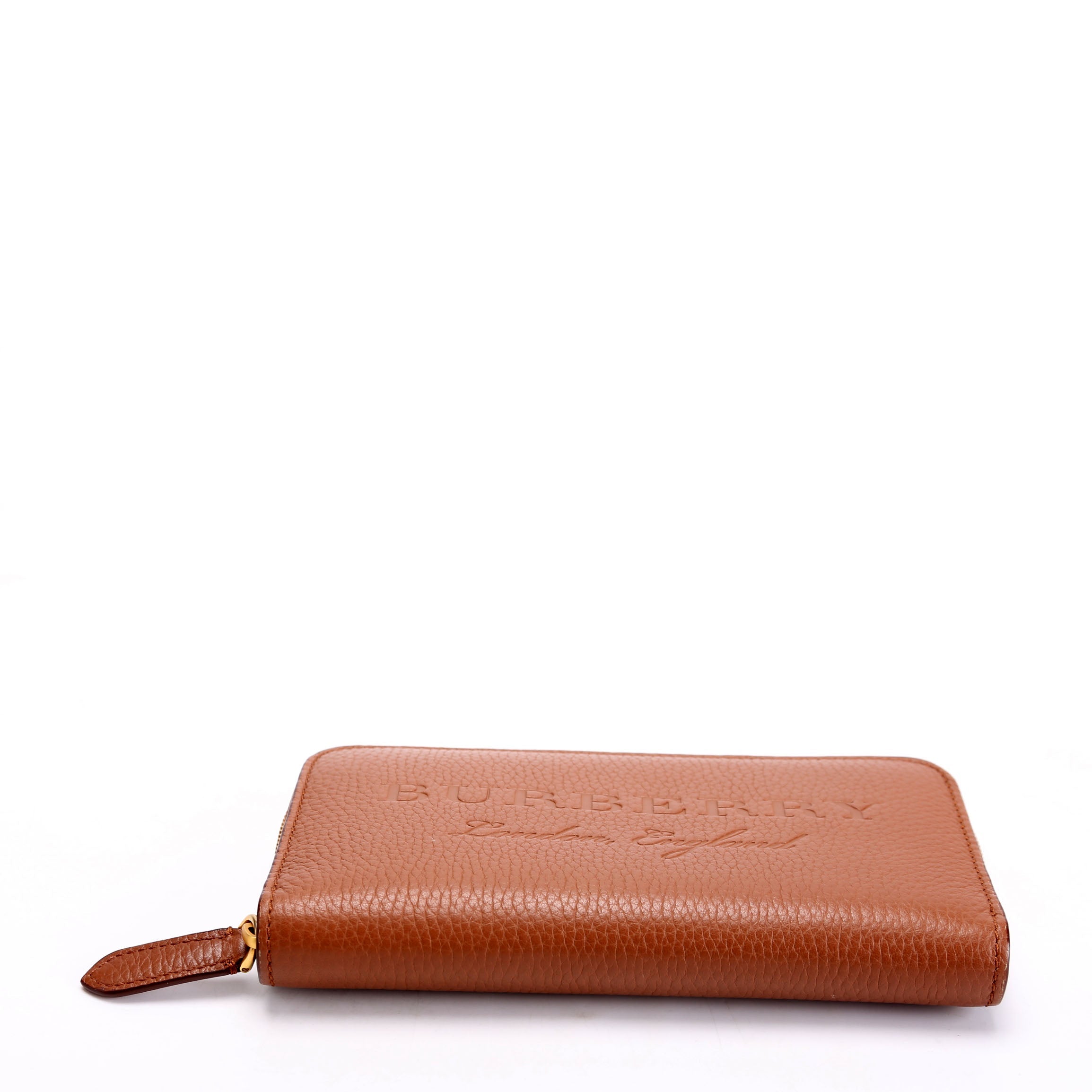 London Zip Around Wallet Grain Calfskin Brown