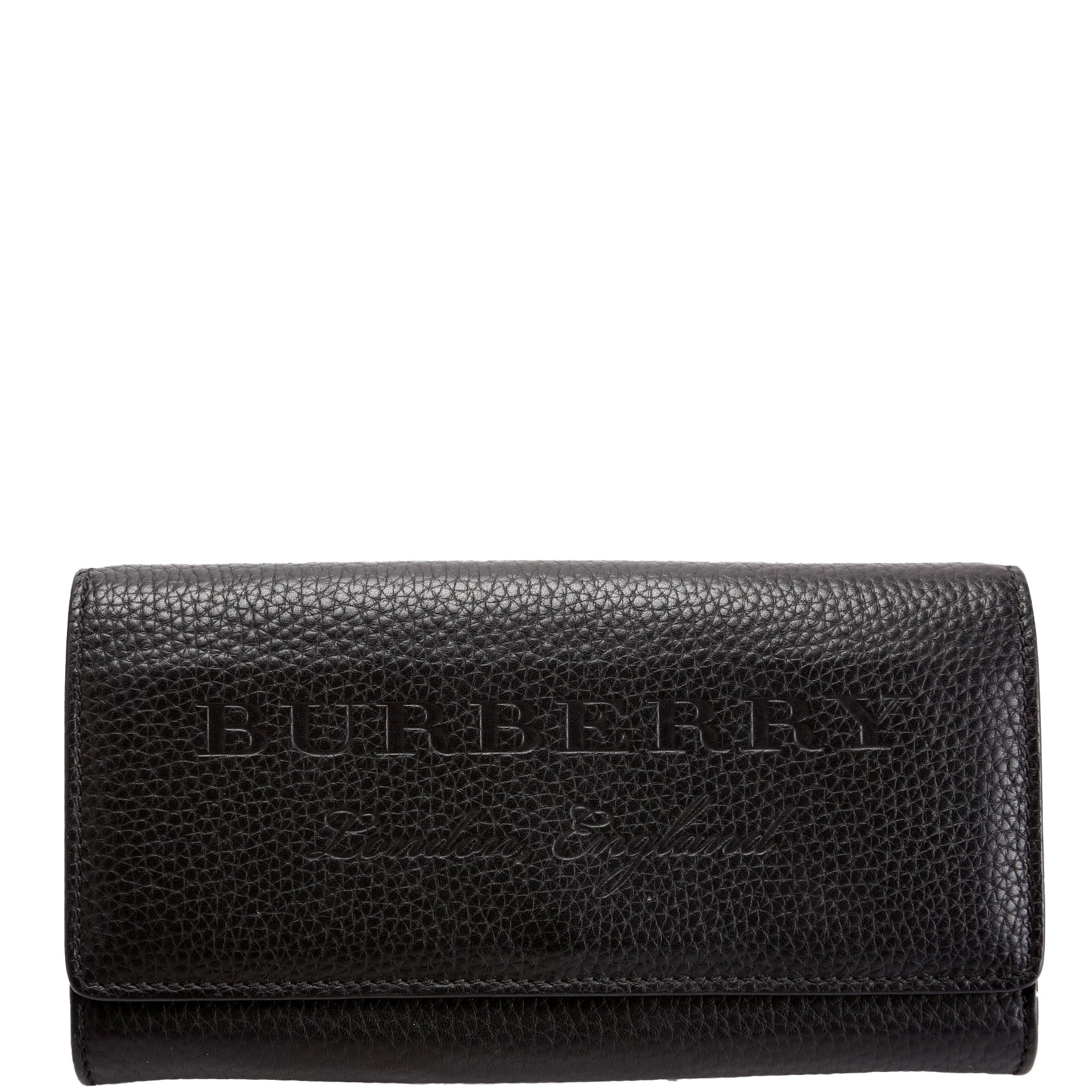 Continental Flap Wallet Grain Leather Black