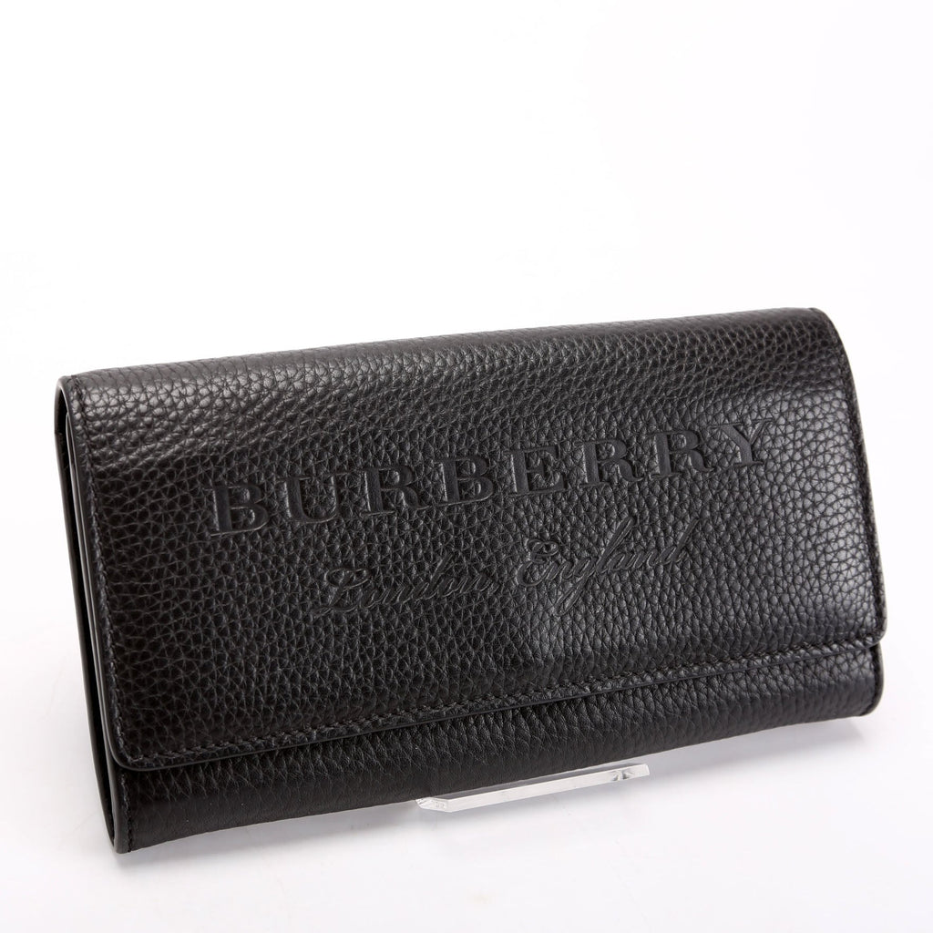 Continental Flap Wallet Grain Leather Black
