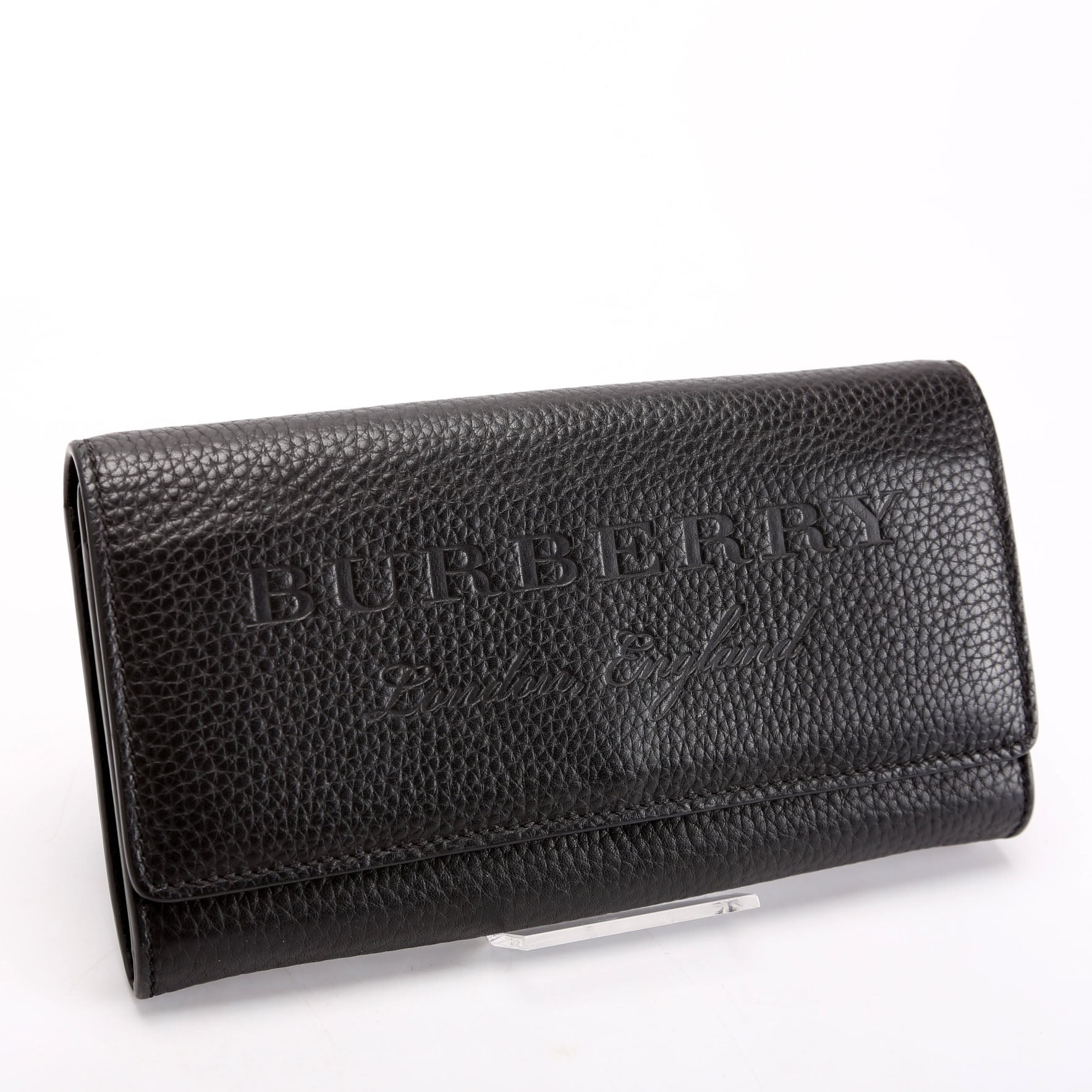 Continental Flap Wallet Grain Leather Black
