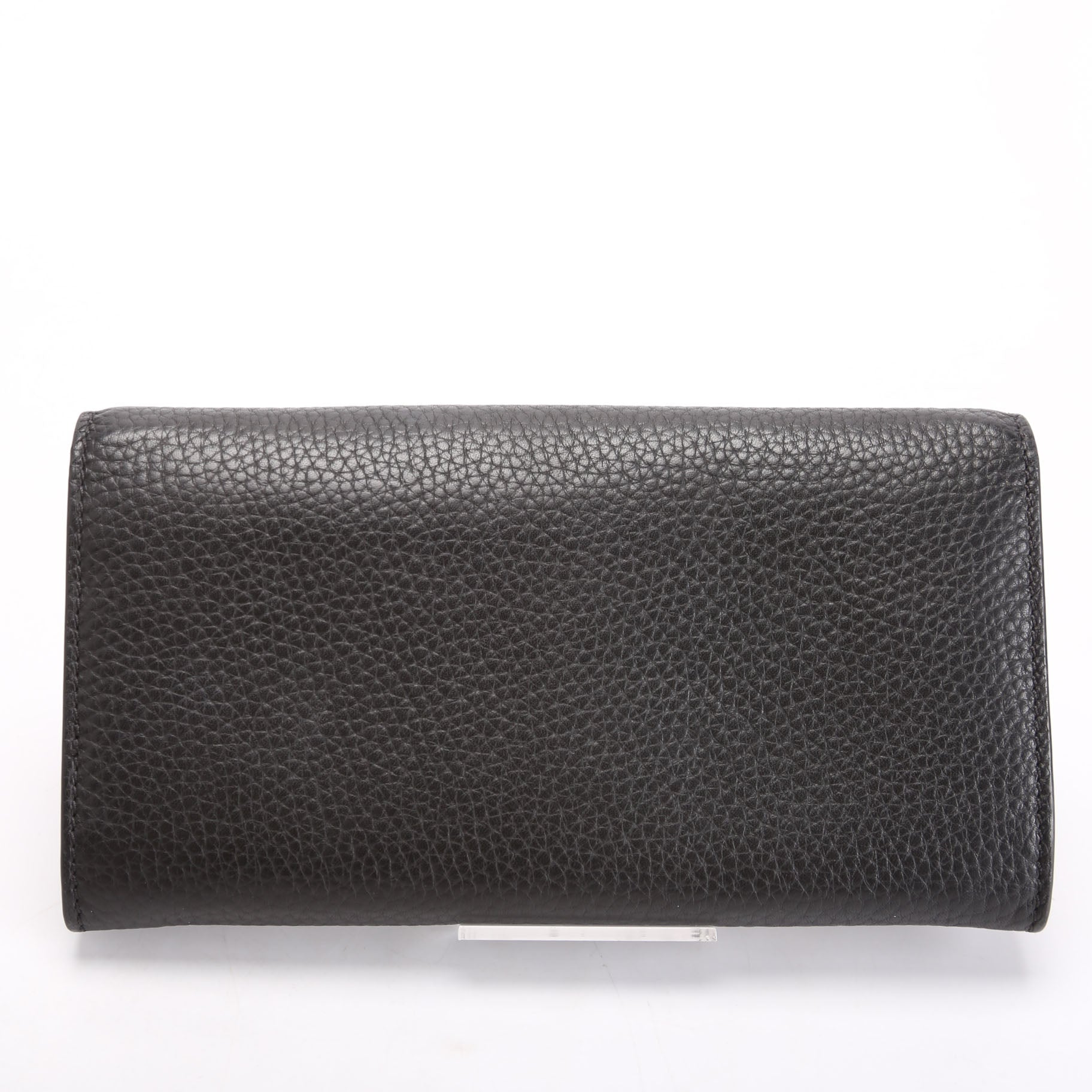 Continental Flap Wallet Grain Leather Black